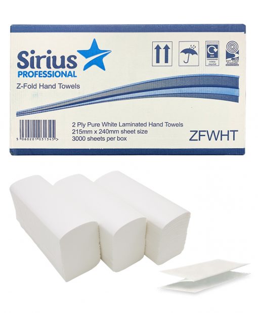 Z Fold White Hand Paper Towels 2 Ply