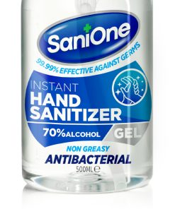 Sanione Alcohol Hand Sanitiser Gel 500ml Normal 70%