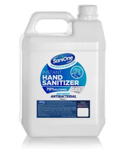 SaniOne Antibacterial Hand Sanitiser Gel 5 Litres 70% Alcohol