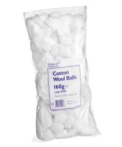 Robinson Healthcare 5957 Cotton Wool Ball Non Sterile Large Pack 200