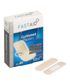 Fast Aid Cushioned Plasters Pack of 20 Assorted Single