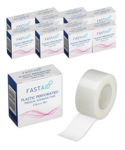 Fast Aid Plastic Perforated Tape 2.5cm x 10m X 12