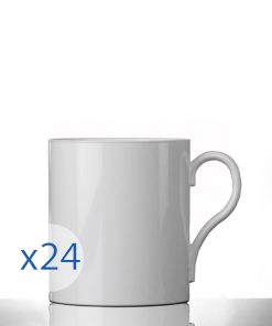 12oz White Reusable Plastic Mug Polycarbonate 24 Box