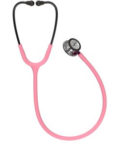5962 Littmann Classic III Monitoring Stethoscope Pink Stem Mirror & Pearl Pink