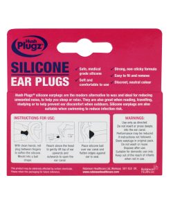 Hush Plugz Silicone Earplugs 7 Pairs