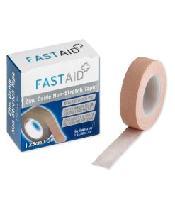 Fast Aid Zinc Oxide Non-Stretch Tape 1.25cm x 5m