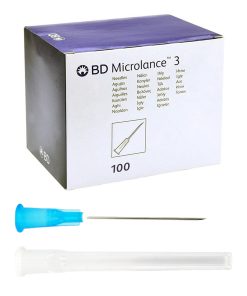 BD Microlance 3 Needles Blue 23G x 1.25 Inch per 100